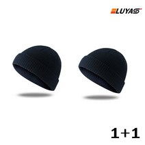 남녀공용 숏비니 레옹모자 골지 니트 와치캡 비니모자 1+1