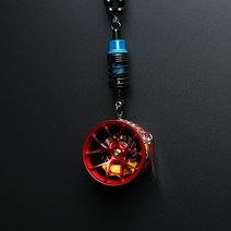 자동차 걸이형 장식품 팬시 BBS 휠 브레이크 엘보링 TE37 바퀴 고급 차량장식 HELLAFLUSH 1698147457, 레드 _엘로 카드 _블루 엘보링