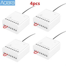 홈 스마트 스위치 iot Aqara-오리지널 양방향 제어 모듈 무선 릴레이 컨트롤러 2 채널 샤오미 미지아 앱 미 키트용, 4pcs Two way control, 04 4pcs Two way control
