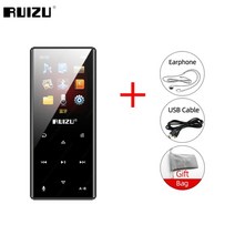 무손실음원플레이어 ruizu d29 블루투스 호환 mp3 플레이어 휴대용 오디오 8gb, 블랙과 블루투스, 16 기가 바이트