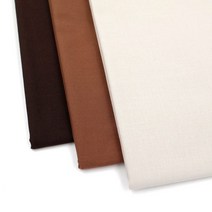 엔조이스티치/ 오가닉 코튼 원단 - 브라운계열 3종/ 프랑스자수 야생화자수 퀼트 마스크원단 수예 의류, 브라운