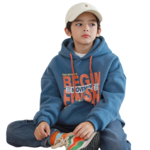 더베이지 주니어 겨울 남아 기모티 피니시 기모 후드 맨투맨 B2850 아동 초등학생 기모 모자티