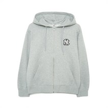 엠엘비 집업 후드 베이직 미디움 로고 NY 그레이