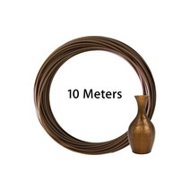3d프린트필라멘트 LeoPlas-1.75mm 10 및 20 미터 유연한 소프트 TPU 필라멘트 샘플 3D 프린터 소모품 인쇄 용품 고무 소재, 35 Brown 10m 30g