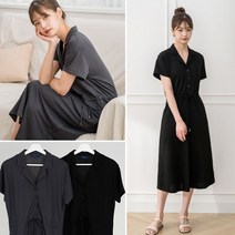 아이픽 인견 허리스트링 원피스 날씬한 허리라인 심플한 디자인원피스
