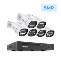 감시카메라 cctv 베이비 캠 HView 실외용 고화질 Ch Mp 4K cctv카메라 ip카메라 cctv키트 비디오 무선 카메라, CHINA_없음 | 5MP 6PCS Camera