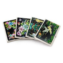 [박씨상방] 자개 명함케이스G (조), 색상:검꽃나비