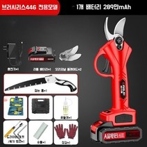 독일기술 충전식 전동 전지 가위 고지 장대 다목적 과수 나무 꽃 가지치기 조경 리튬, 독일46전용모델289만mAh배터리1개