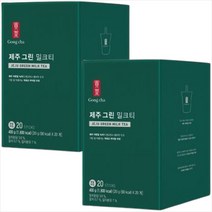 공차 제주그린 밀크티 20Tx2개, 공차제주그린밀크티20Tx2개
