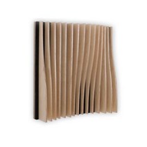 [Acoustic Fuser]어쿠스틱퓨저 아키텍쳐 우드 웨이브(wood wave) 흡음 룸튜닝, 블랙, 정방향, 벽걸이브라켓