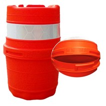 PE드럼 분리형 조립식 안전용품 고속도로 공사장 도로 현장 기성품, 1개