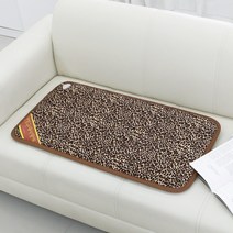 한일 안전하고 따뜻한 1인용 2인용 전기방석, 극세사 레오파드 2인용 전기방석, 레오파드