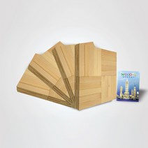 (가베가족)KS1304 큰솔 원목카프라400pcs+예제집, 단품