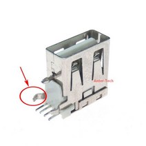 USB 타입 A 암 솔더 잭 커넥터 사이드 니들 4 핀 90 도 데이터 인터페이스 길이 10 개, D