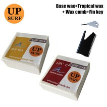스노우보드왁싱 서핑 보드베이스 왁스 + 콜드/웜/트로픽/쿨 워터 및 빗 핀 키 포함 내추럴 서프, 02 tropical wax