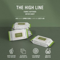 더하이라인 건조기시트 80매 드라이시트 알러젠 FREE, 3팩