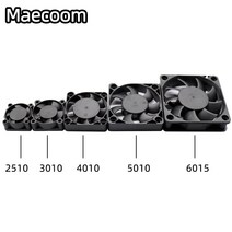 에어 블로워 산업용 송풍기 5015/4010/4020 12V 및 24V 냉각 터보 팬 브러시리스 3D 프린터 부품 2Pin 압출, 3010 24V 20cm