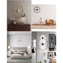 무소음 인테리어 스위스 벽시계, 2-2.스위스 블랙메칼(60cm)