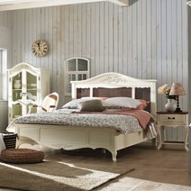 드렌즈 라탄 엔틱 마호가니원목 킹 침대 TT306-3, 추가안함