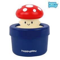 해피플레이 아기 유아 목욕 물놀이 장난감 골라 담기 헤엄치는 파닥파닥 거북이 개구리 오리 고래, 해피플레이 화분샤워기 버섯