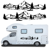 핸셀 캠핑카 카라반 트레일러 데칼 대형 스티커, 카라반 스티커 D