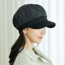 패딩콤비 헌팅캡 팔각모 남자 여성 가을 겨울 방한 빵 모자 뉴스보이캡 (2컬러)