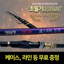 초월기 바다찌낚싯대 갯바위낚시대 세트 감성돔 돌돔 1호대 1.75호대, [2023년형] 1.75-500