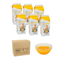 [에그솔루션] 캐나다 냉동 액상 난황액 계란 노른자 10% 가당 2kg 6팩 박스