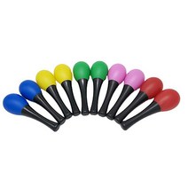 코네임 마라카스 음악 교구 에그쉐이커 리듬 악기 3W116, 색상랜덤 10개 1세트