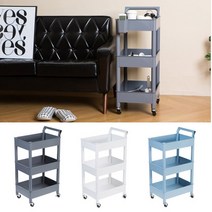 미용실 애견샵 미용 도구 수납카트 바퀴 이동식트롤리 이동선반 대차, 화이트