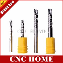 카바이드 다운 밀링 커터 3.175 4 6 8mm 생크 1 플루트 왼쪽 나선형 엔드 밀 목재 아크릴 목공 CNC 라우터 비트용 개, [56] 8x8x42mm