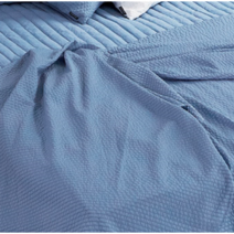 THE 시원해 쿨 감촉 시어서커 홑이불 MS (100 x 150 cm), 솔리드 블루