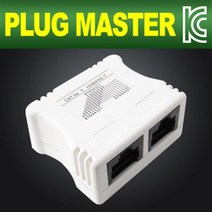 PLUG MASTER CAT.5E UTP 8P8C Y형 랜커플러/NMC-PM05Y/PCB 타입/50u 금도금핀/난연성 ABS 소재/10