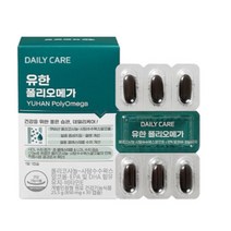 유한양행 유한 폴리오메가 쿠바산 폴리코사놀 비타민E 알티지 오메가3, 1통, 30정, 30정