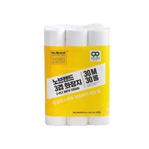 노브랜드 3겹 화장지 33m (30롤) x 1팩, 30개, 33m X 30롤 1개