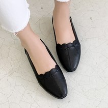 제이슈 수제화 천연소가죽 찰랑 물결 단화 2.5cm