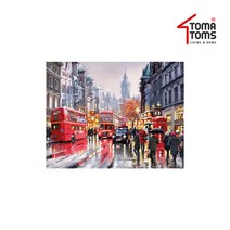 [토마톰스]DIY명화유화팝아트 그리기세트(40x50cm)_런던 버스(PH9358), 단품
