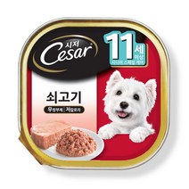 시저캔-시니어용(11세이상)/ 주식캔 시져캔 강아지캔, 11세이상 쇠고기