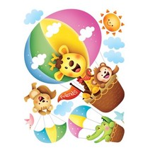 그래픽 펀 유니테크 스티커 열기구놀이 FDT-843