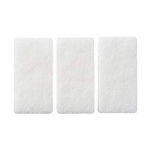 MUJI 우레탄폼 3단 스펀지 화이트 3개입 폭 6 x 깊이 12 높이 3.5 cm 02368173, 1개, 1g