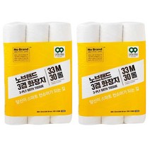 노브랜드휴지 화장지 3겹 33M 30롤 쌍용씨앤비 노브랜드 2팩