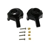 GHSHOP RC 자동차 CNC 가공 금속 스티어링 너클 SCX24 AXI00002 1/24 RC 취미 자동차 수정, 20x16x12mm, 알루미늄 합금, 검정