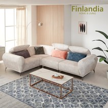 핀란디아 버블린 5인 마카우 패브릭 코너 카우치형 소파 풀세트, 펄
