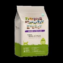 뉴트리나 리얼오플러스 인도어 2.4kg 오가닉 고양이 사료