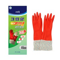 크린랩 기모고무장갑 free_10켤레, 10개