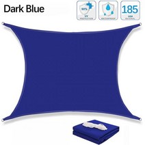 300D 폴리에스테르 방수 자외선 차단 그늘 항해 야외 천막 안뜰 간이 차고 뒤뜰 정원 등에 대한 햇빛 캐노피., CHINA, 300cm x 300cm, Dark Blue