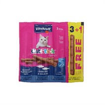 희동이네 고양이 간식 비타크래프트 캣스틱 치킨캣그라스3+1 24g X 20개 택1 기호성 좋은 부드러운 그레인프리 고양이 스틱 간식, 대구&코어피쉬3+1 [21819]