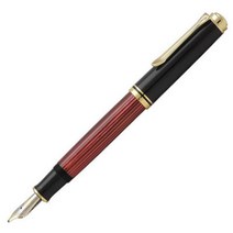펠리칸 소버린 만년필 Pelikan Souveran M600 블랙 x 레드 보르도, 단일 옵션, M600-BD-M(중자)