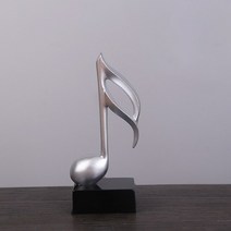 바이올린 연습용 입문용 북유럽 크리 에이 티브 음표 피아노 장식 직원 음표 선물 피아노, 실버 c 스타일