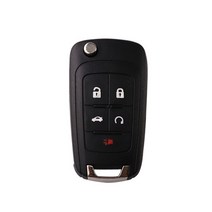 원격시동 스마트키 복사 경보기 차키 순정 버튼 자동차 Chevrolet Cruze 용 키 케이스 Epica Lova 카마로, 04 5 Buttons_01 No Logo